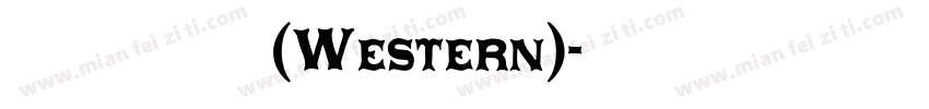 悟空大字库 常规 (Western)字体转换